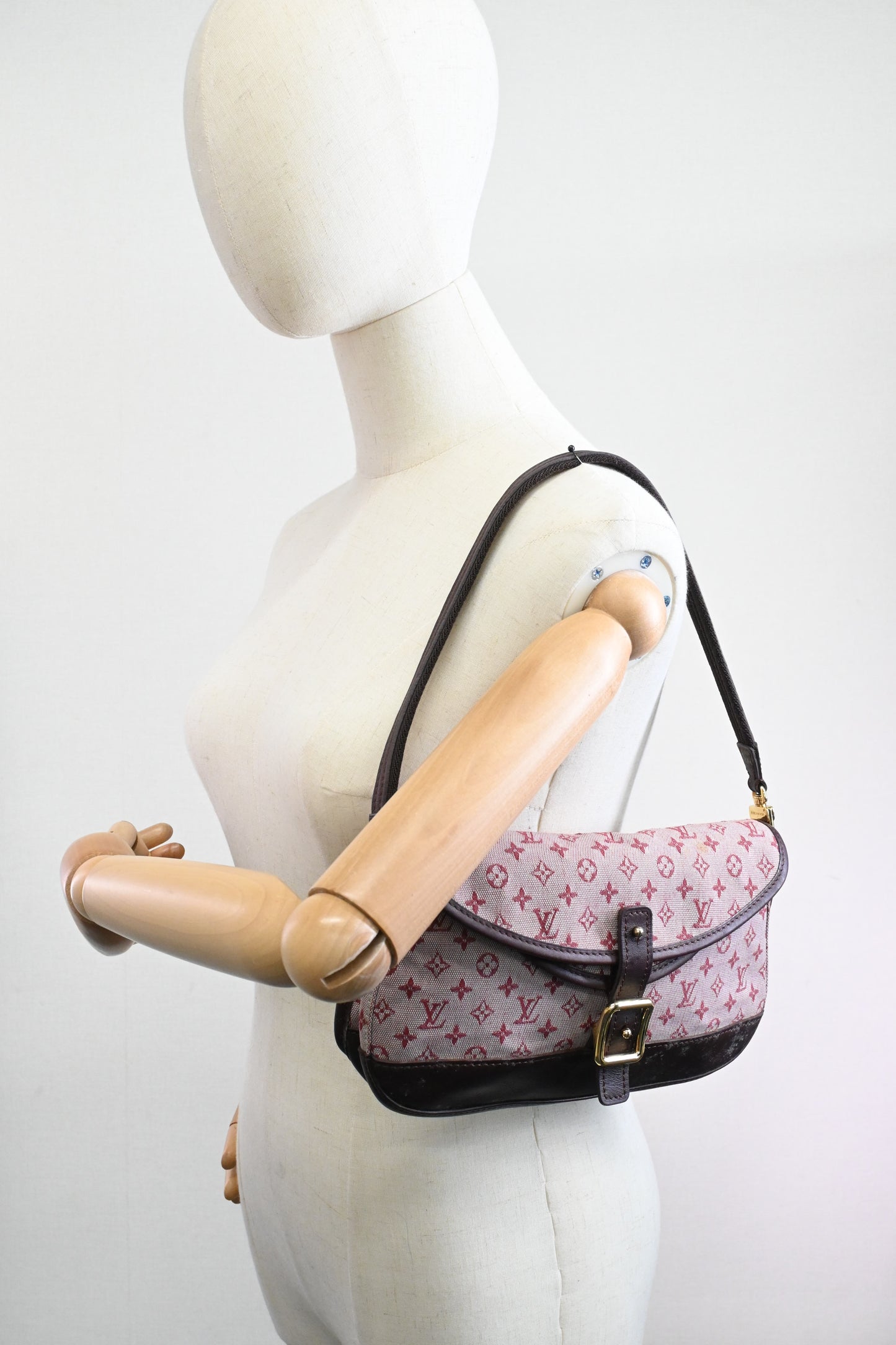 Louis Vuitton Marjorie in Cerise Mini Lin Canvas