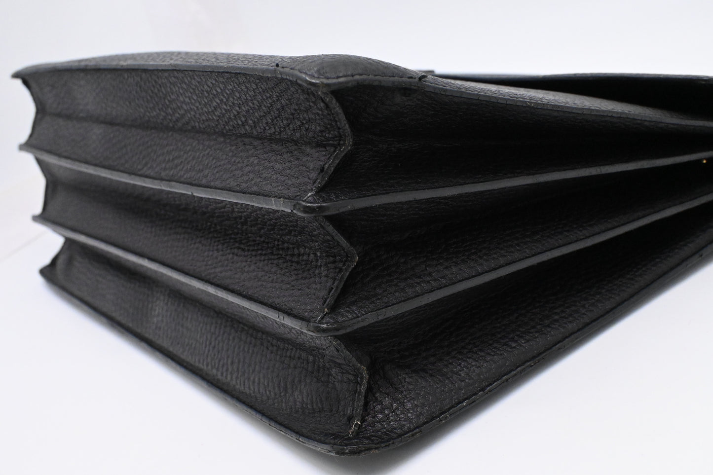 Loewe Anagram Briefcase in Black Leather