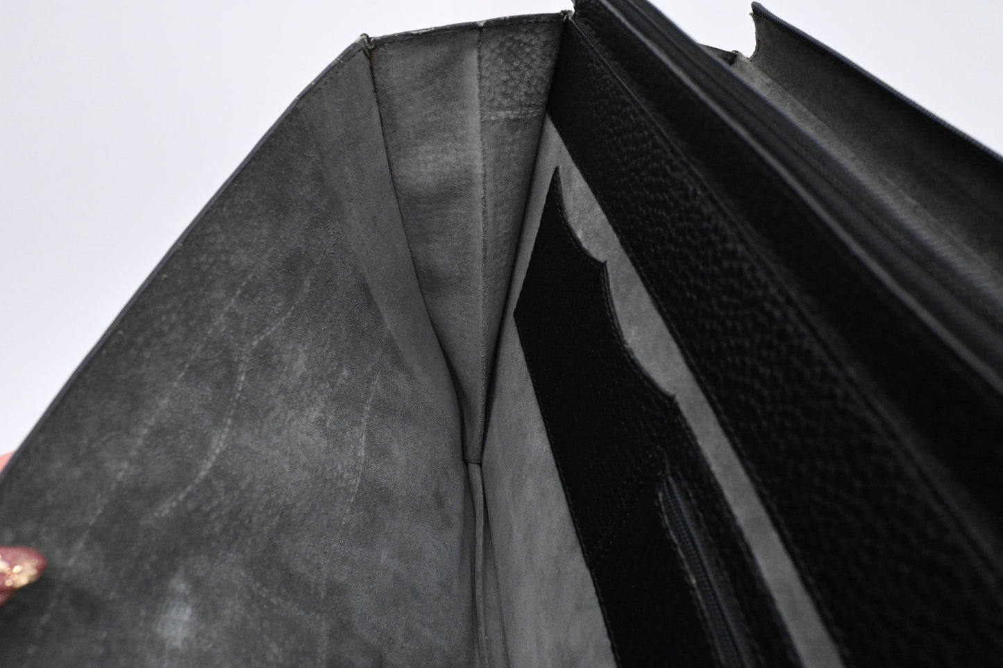 Loewe Anagram Briefcase in Black Leather