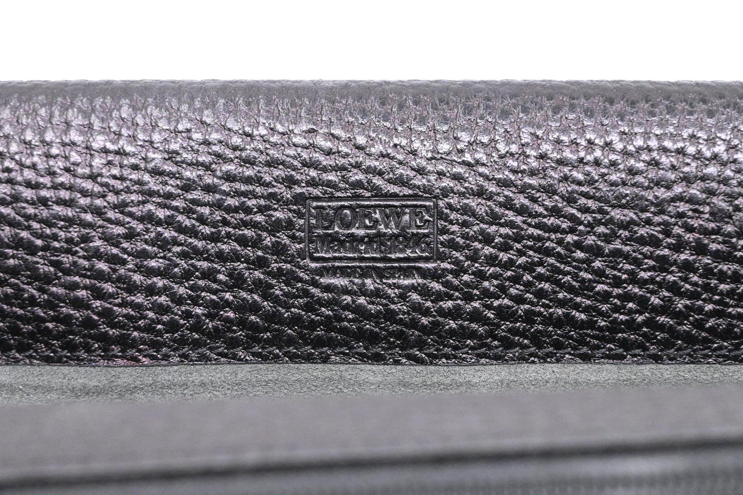 Loewe Anagram Briefcase in Black Leather