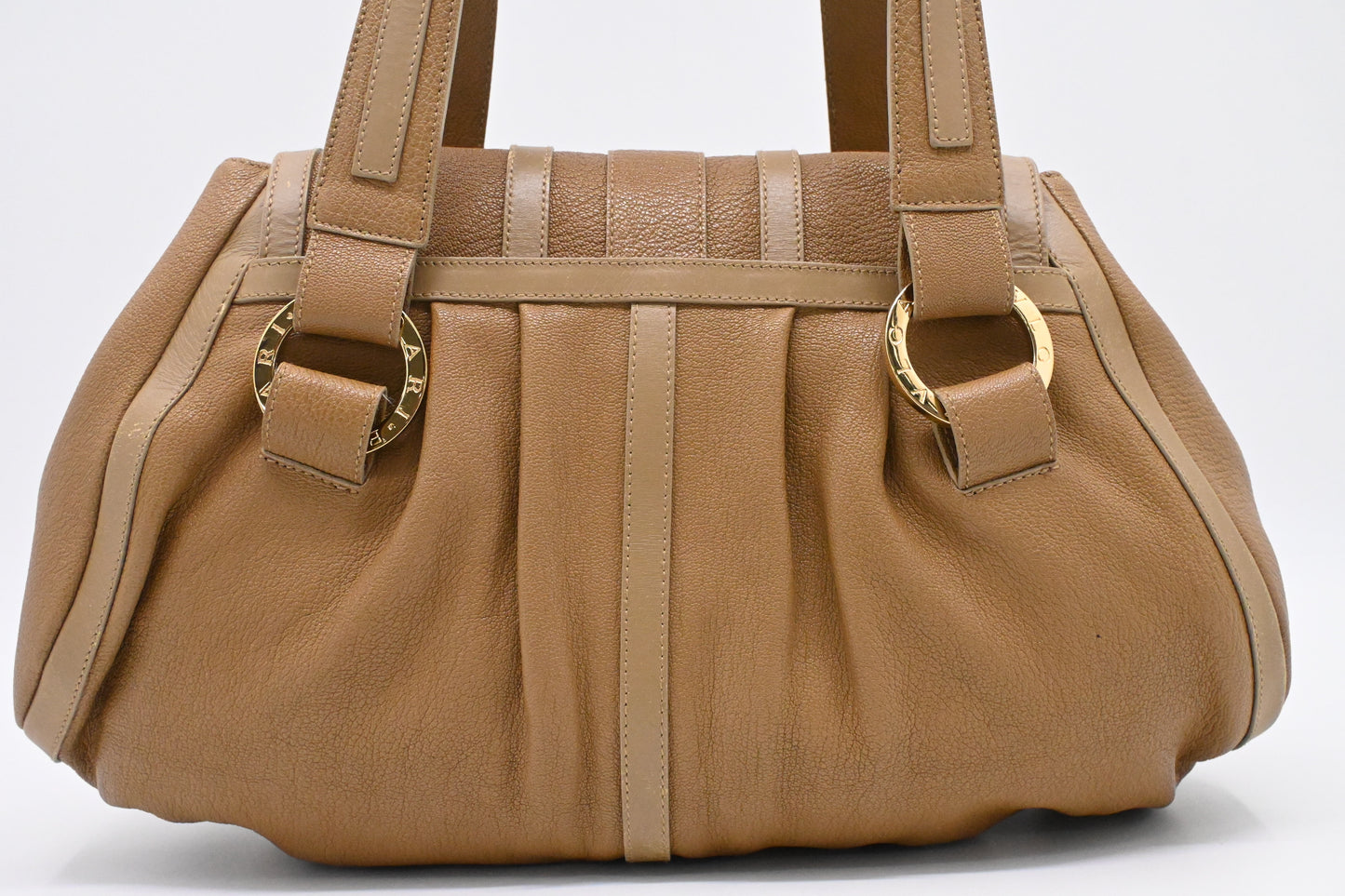Bvlgari Handbag in Tan Leather