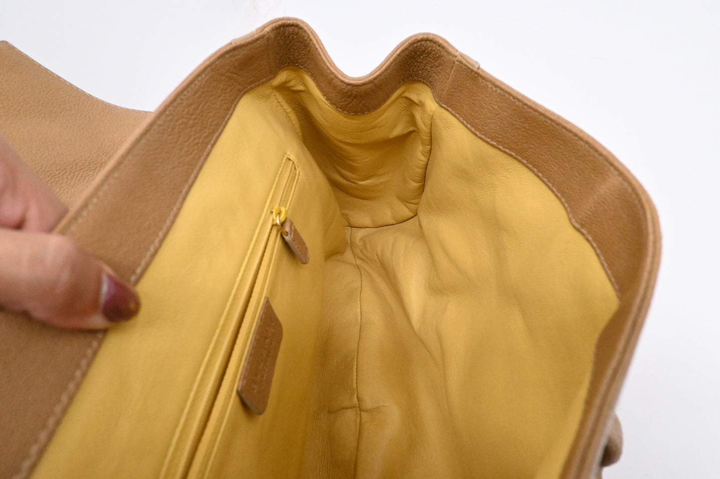 Bvlgari Handbag in Tan Leather