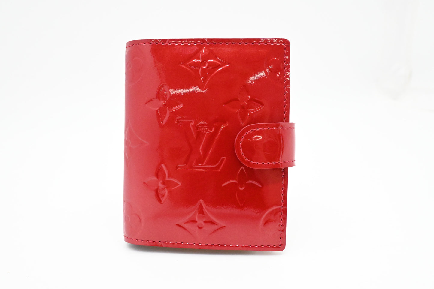 Louis Vuitton Mini Agenda in Red Vernis Leather