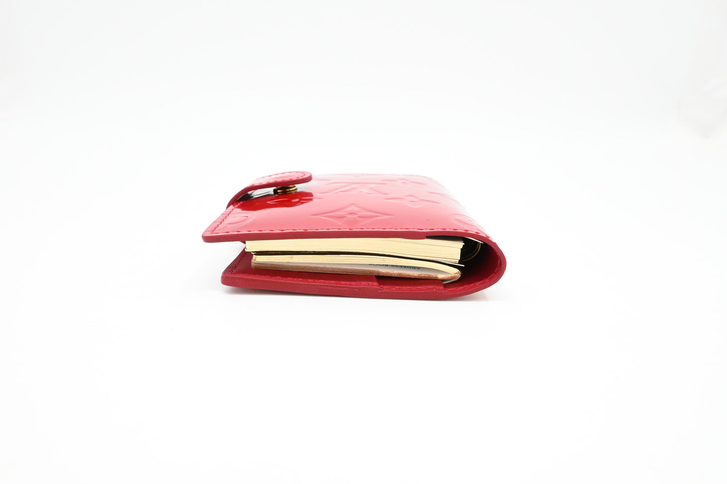 Louis Vuitton Mini Agenda in Red Vernis Leather