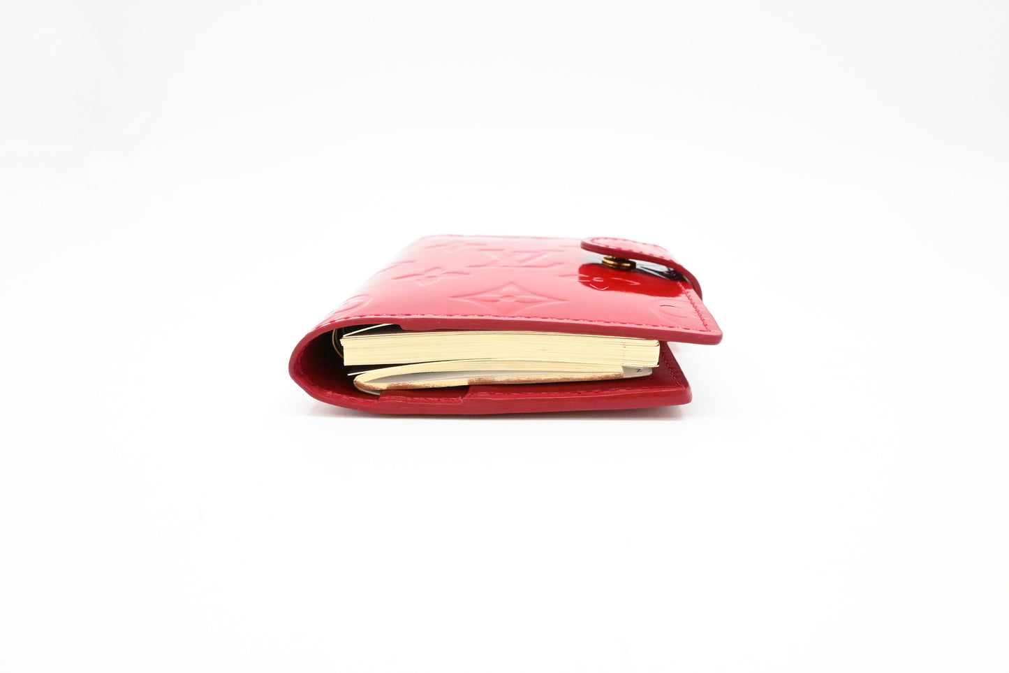 Louis Vuitton Mini Agenda in Red Vernis Leather
