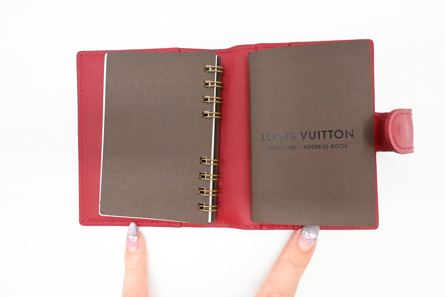 Louis Vuitton Mini Agenda in Red Vernis Leather