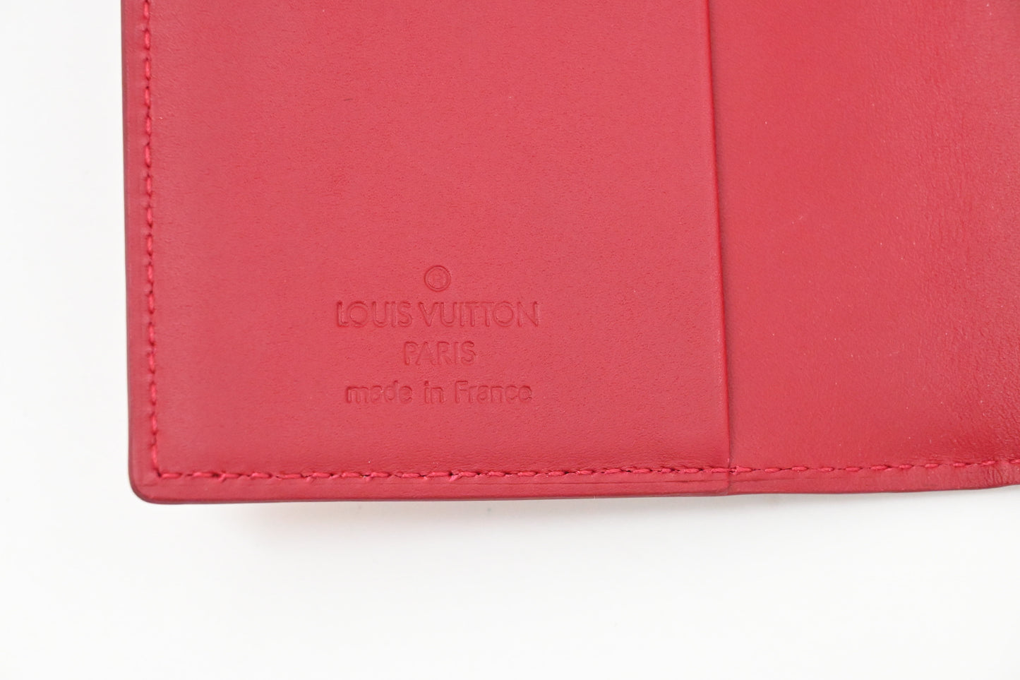 Louis Vuitton Mini Agenda in Red Vernis Leather