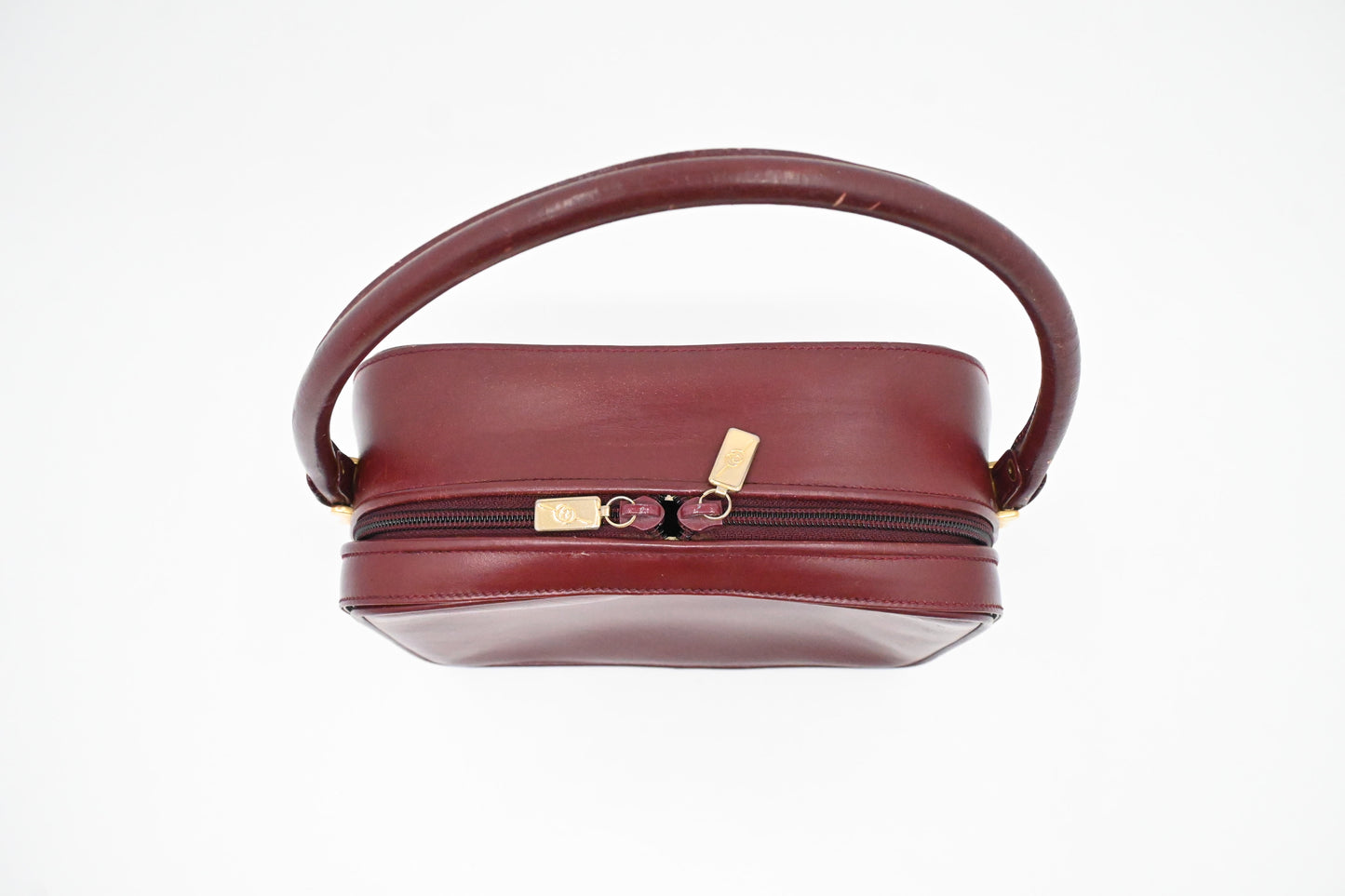 Gucci Handbag in Burgundy Leather