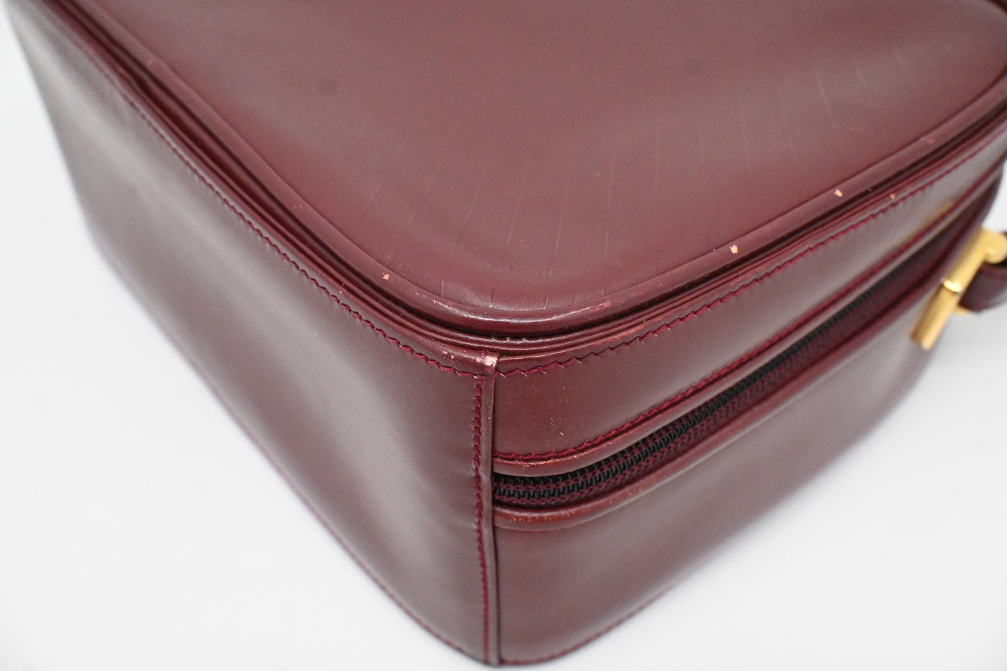 Gucci Handbag in Burgundy Leather
