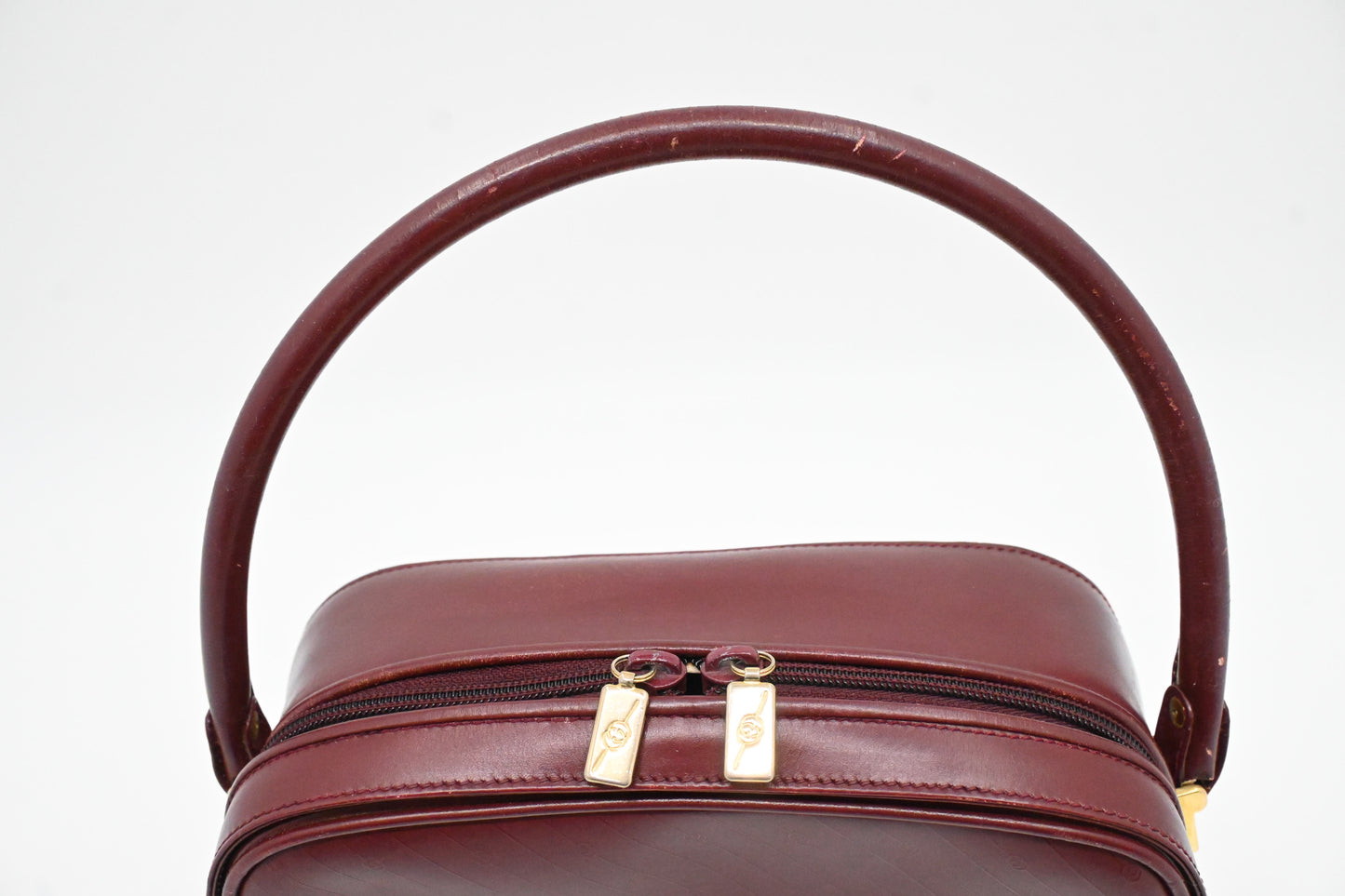 Gucci Handbag in Burgundy Leather