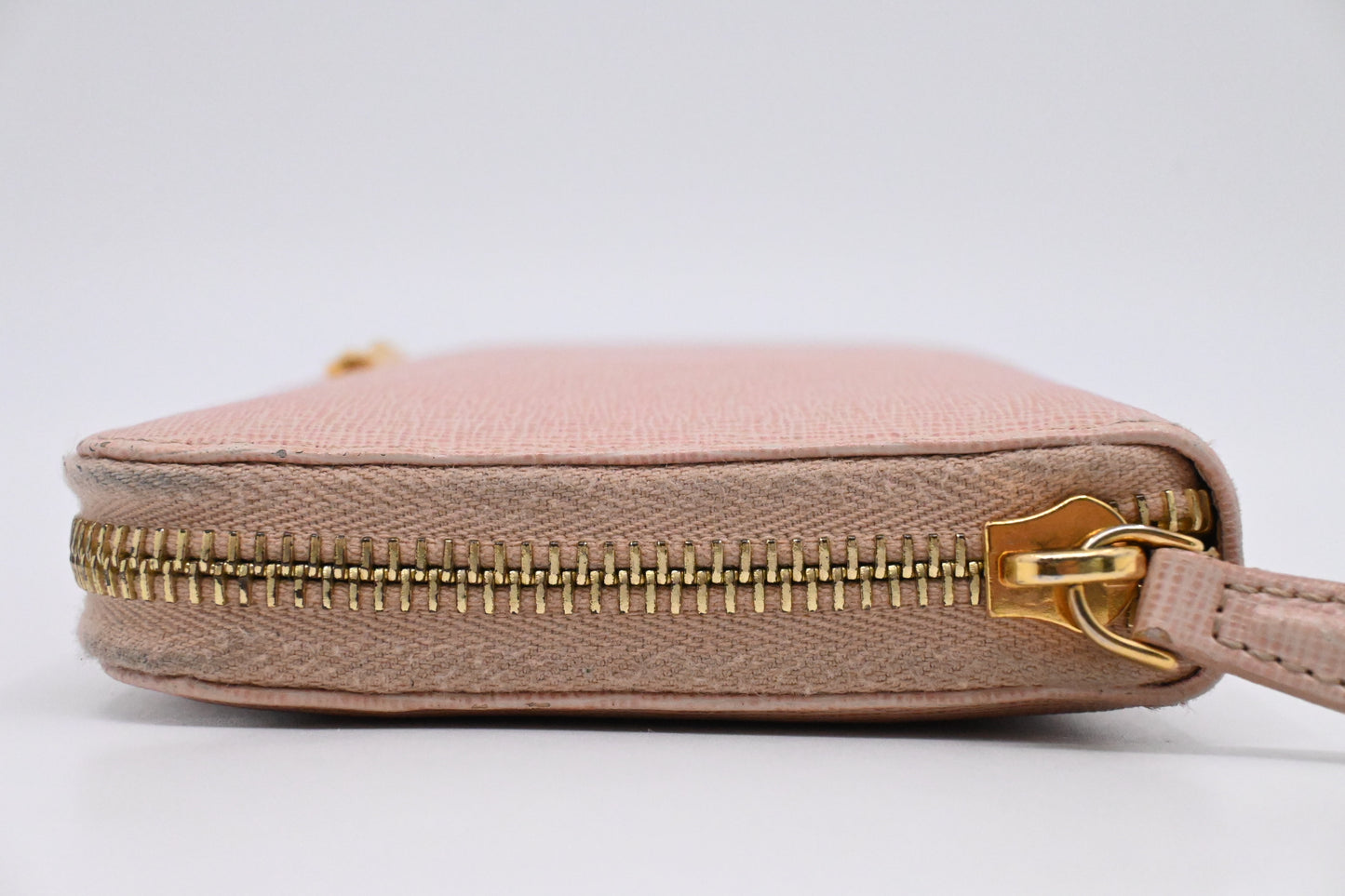 Fendi Zippy Wallet in Pink Leather