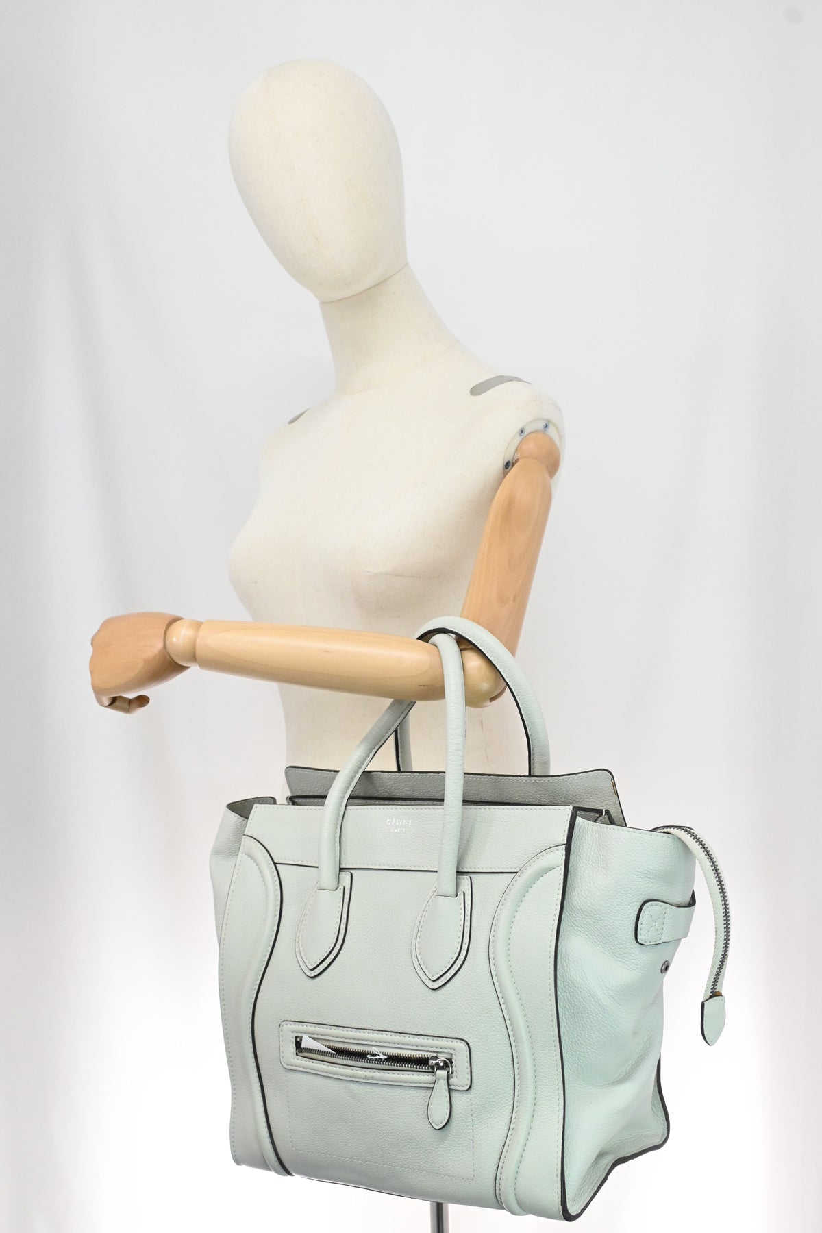 Celine Medium Luggage in Off White Leather