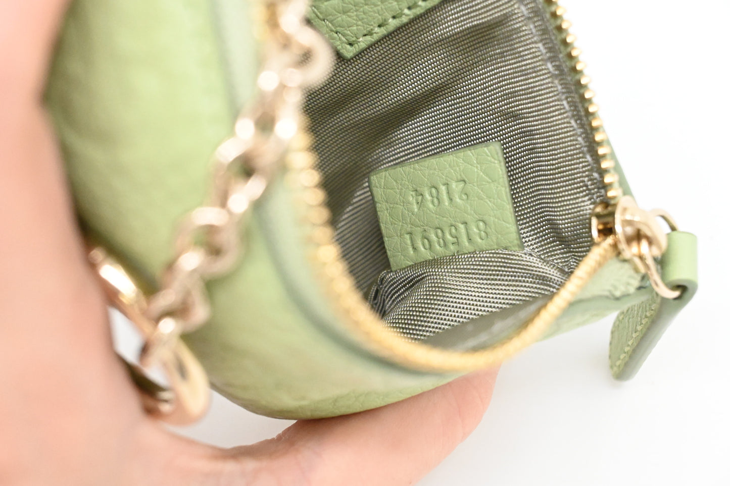 Gucci Key Case in Green Leather