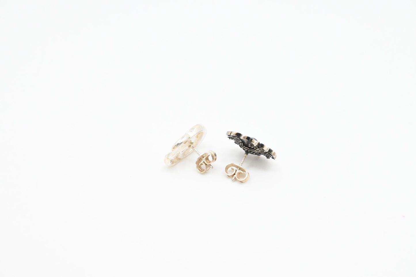 Gucci Logo and Flower Earrings
