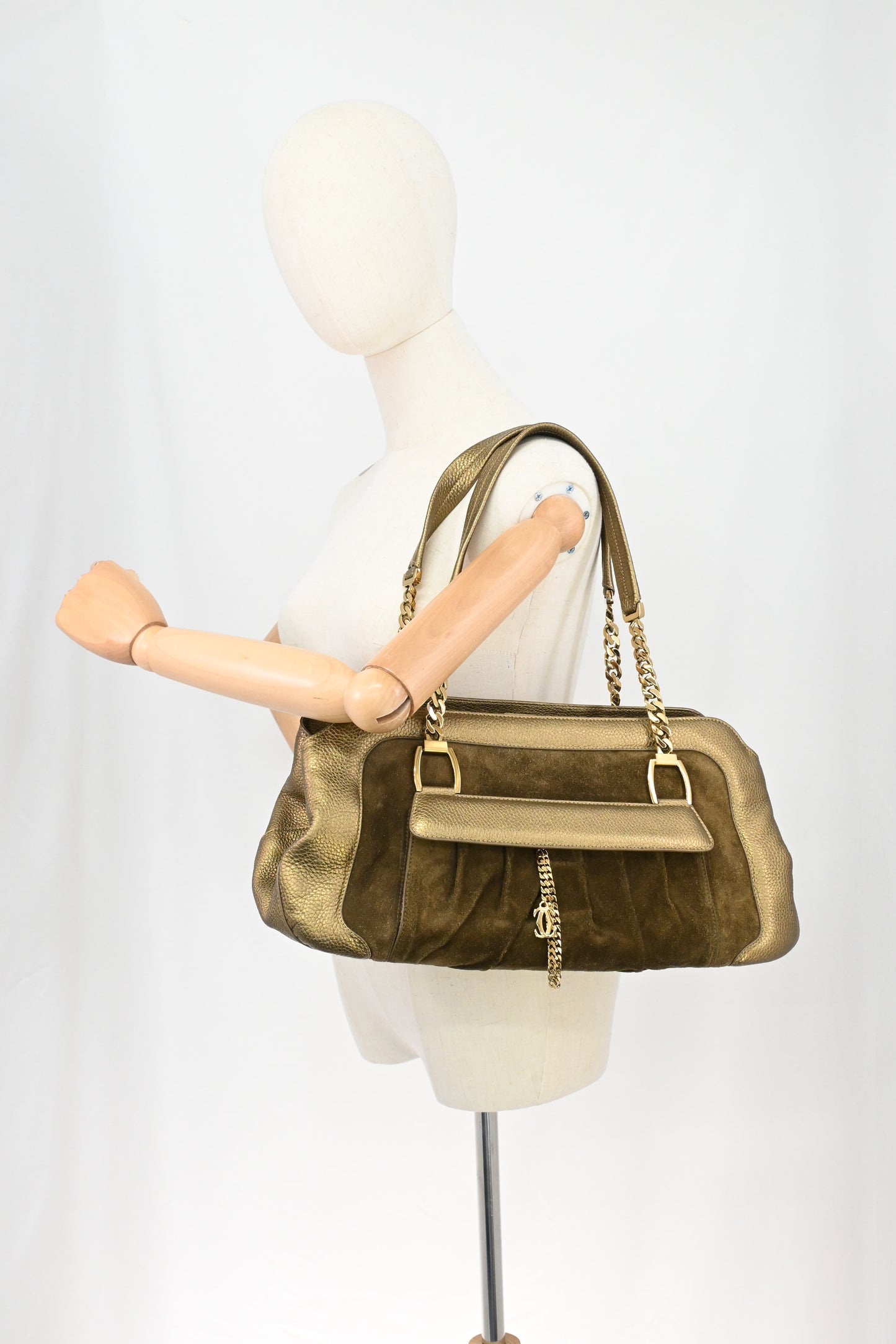 Cartier La Dona Shoulder Bag in Gold Leather