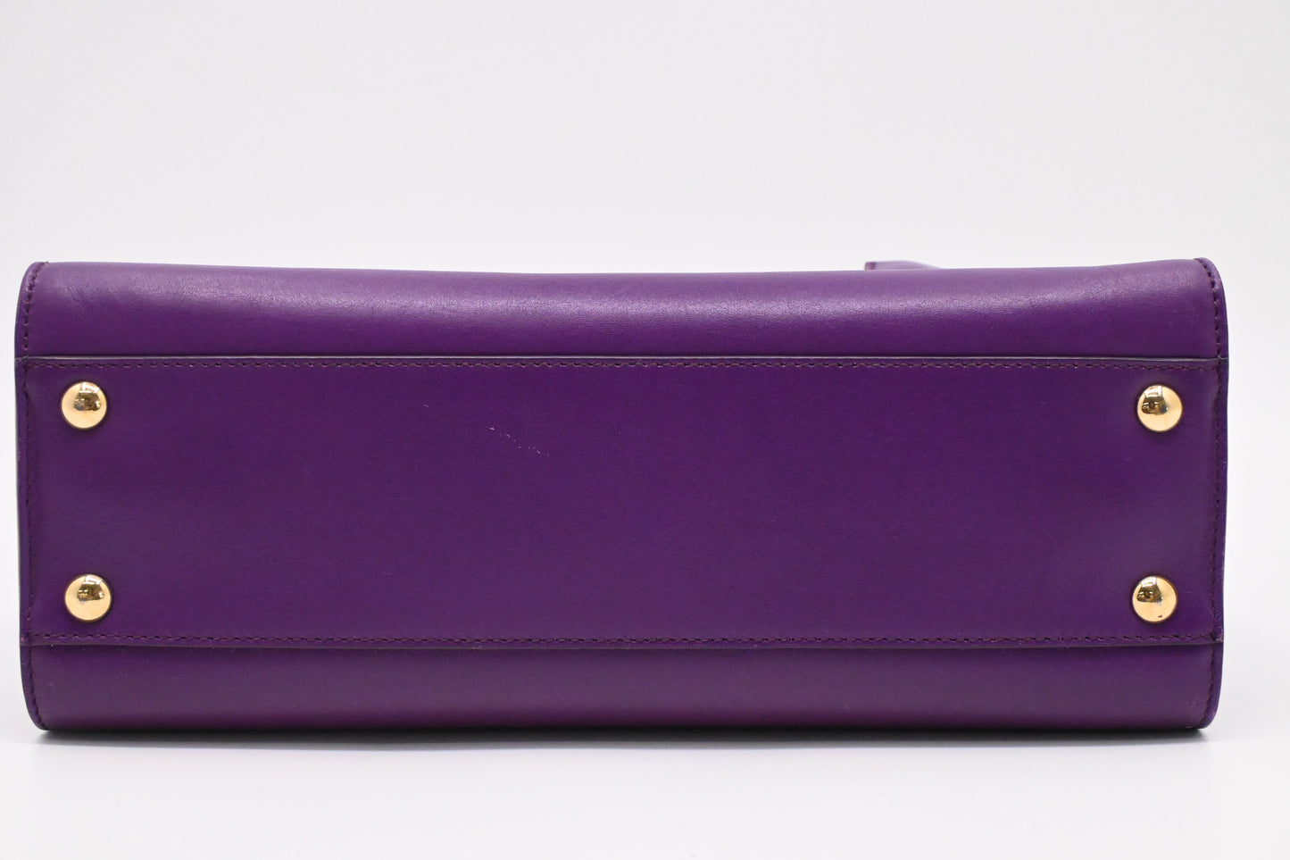 Ferragamo Gancini Handbag in Purple Leather
