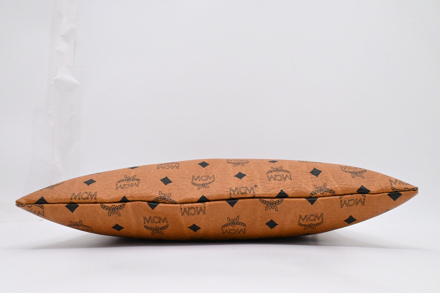 MCM Clutch in Visetos Cognac Canvas