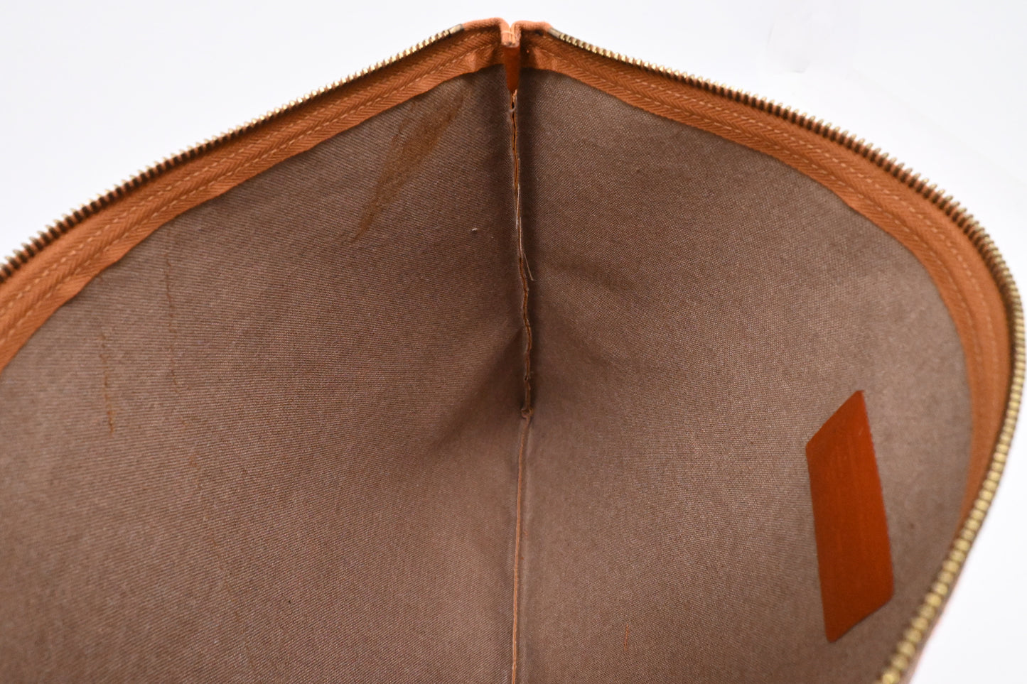MCM Clutch in Visetos Cognac Canvas
