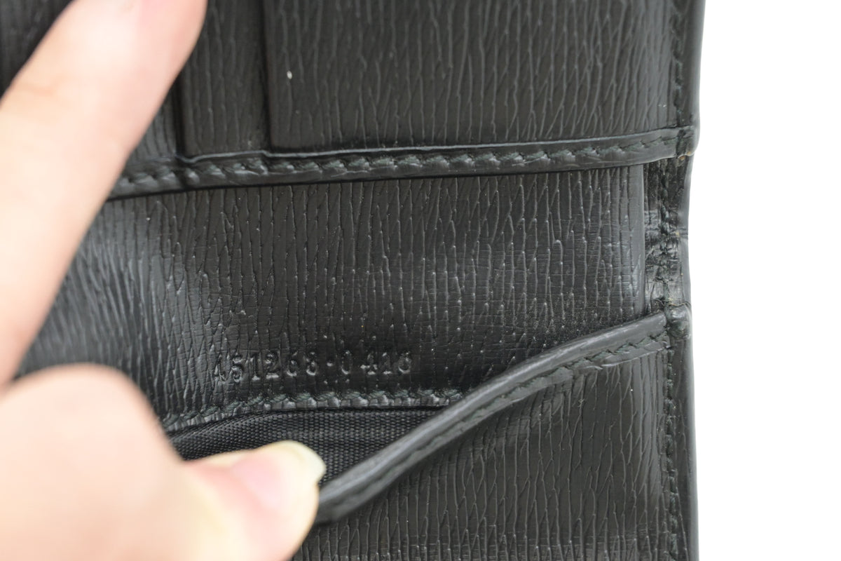 Gucci Kingsnake Wallet in Black Leather