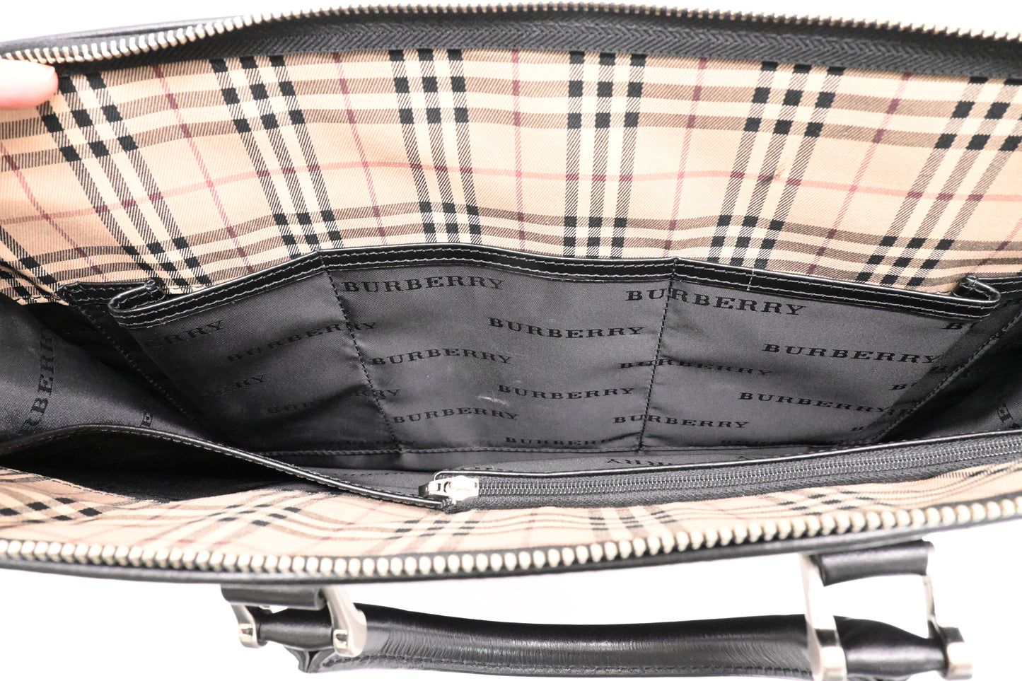 Burberry Business Bag in Black Canvas