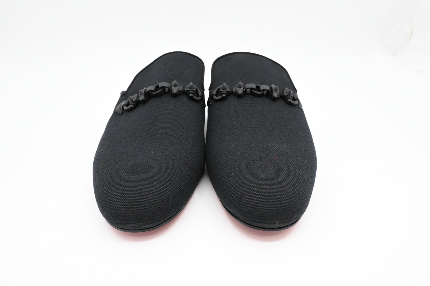 Louboutin Coolito Swing Shoes in Black Canvas