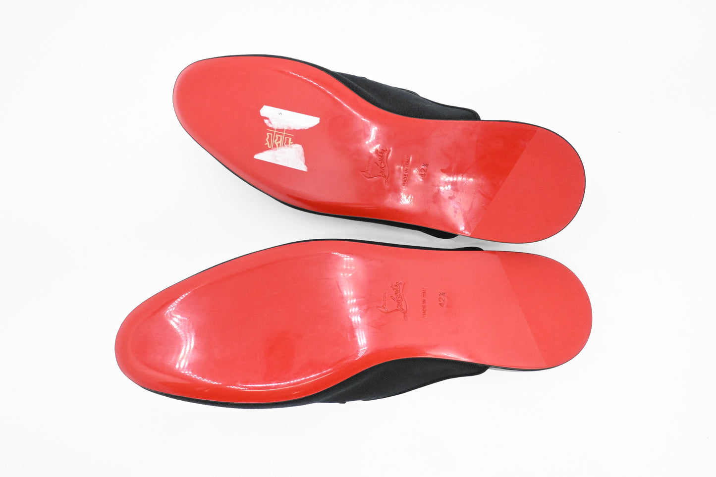 Louboutin Coolito Swing Shoes in Black Canvas