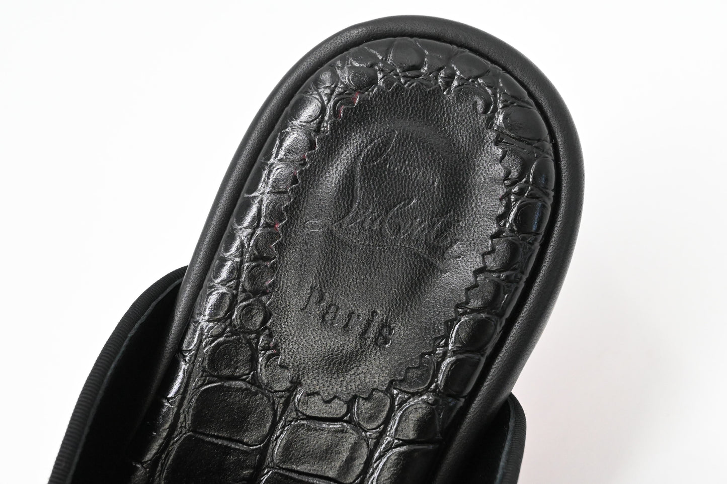Louboutin Coolito Swing Shoes in Black Canvas