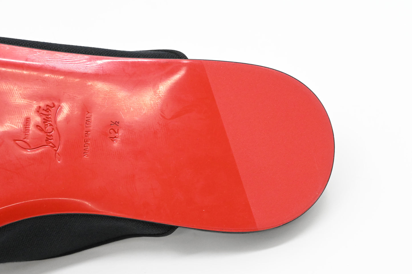 Louboutin Coolito Swing Shoes in Black Canvas