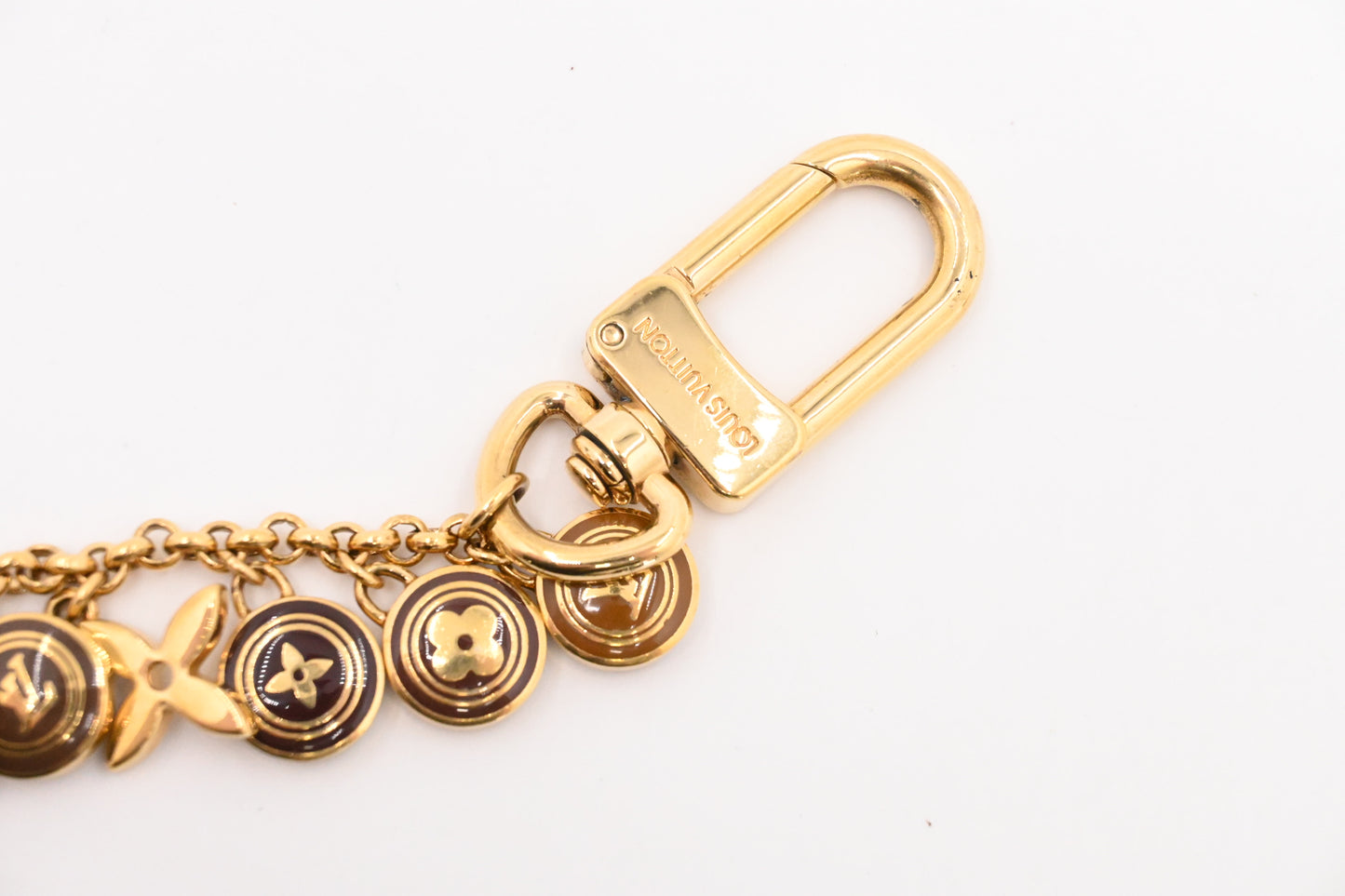 Louis Vuitton Porte Cles Chaines Brown Pastilles Bag Charm