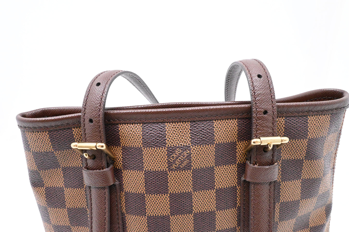 Louis Vuitton Marais Bucket in Damier Ebene Canvas