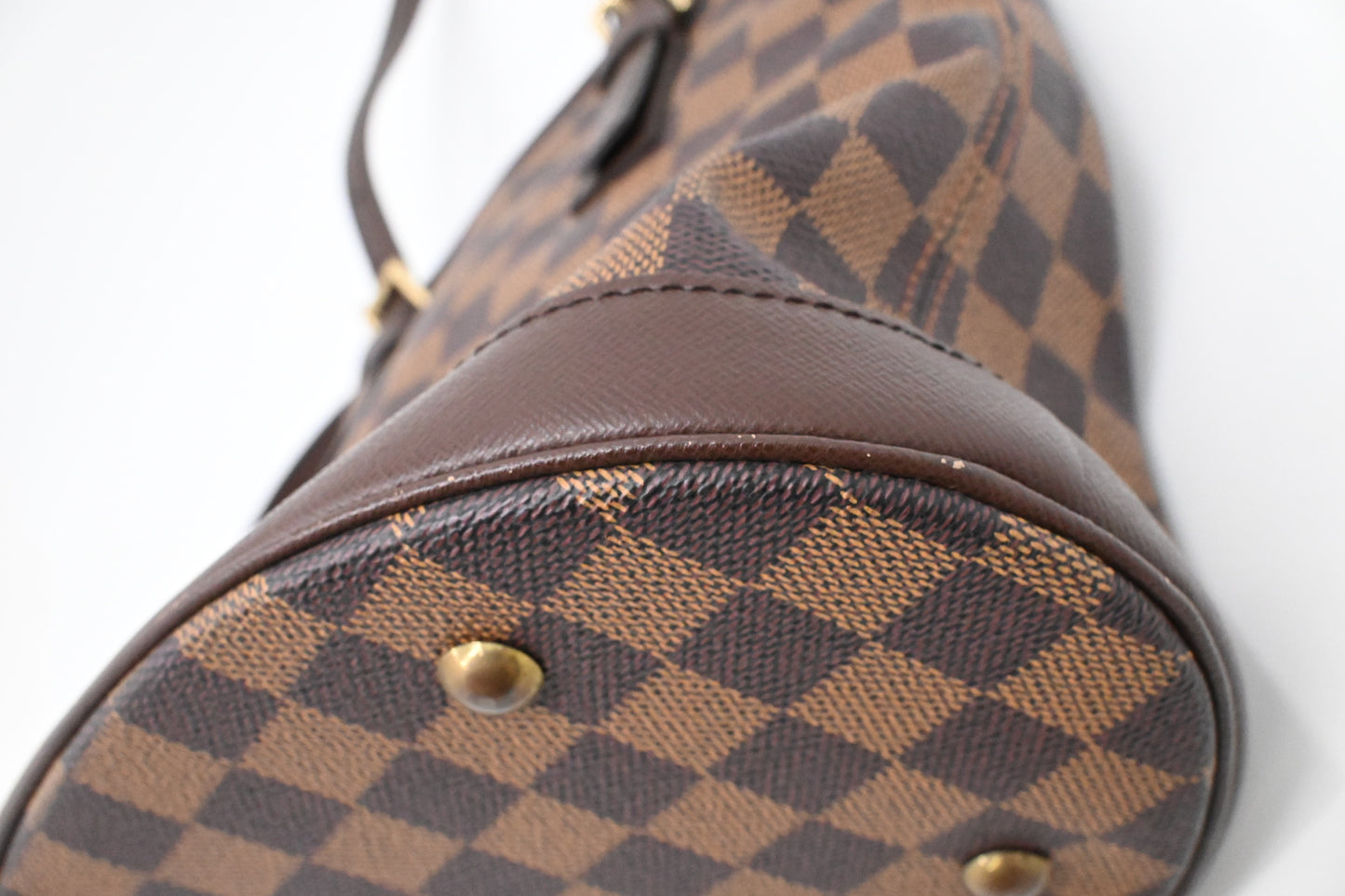 Louis Vuitton Marais Bucket in Damier Ebene Canvas