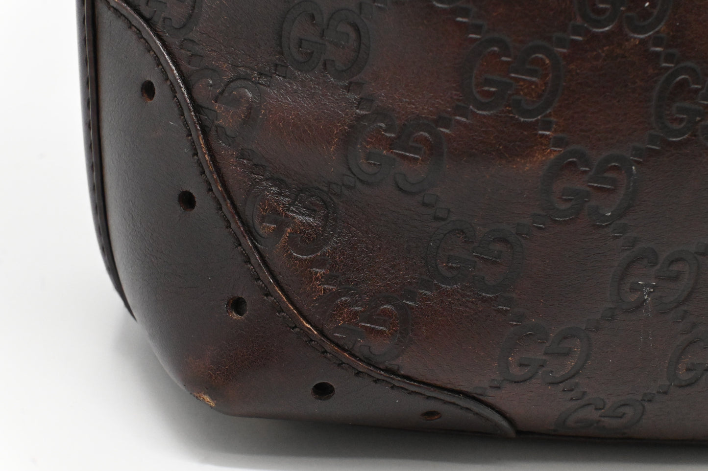 Gucci Hand Tote in Plum Guccissima Leather