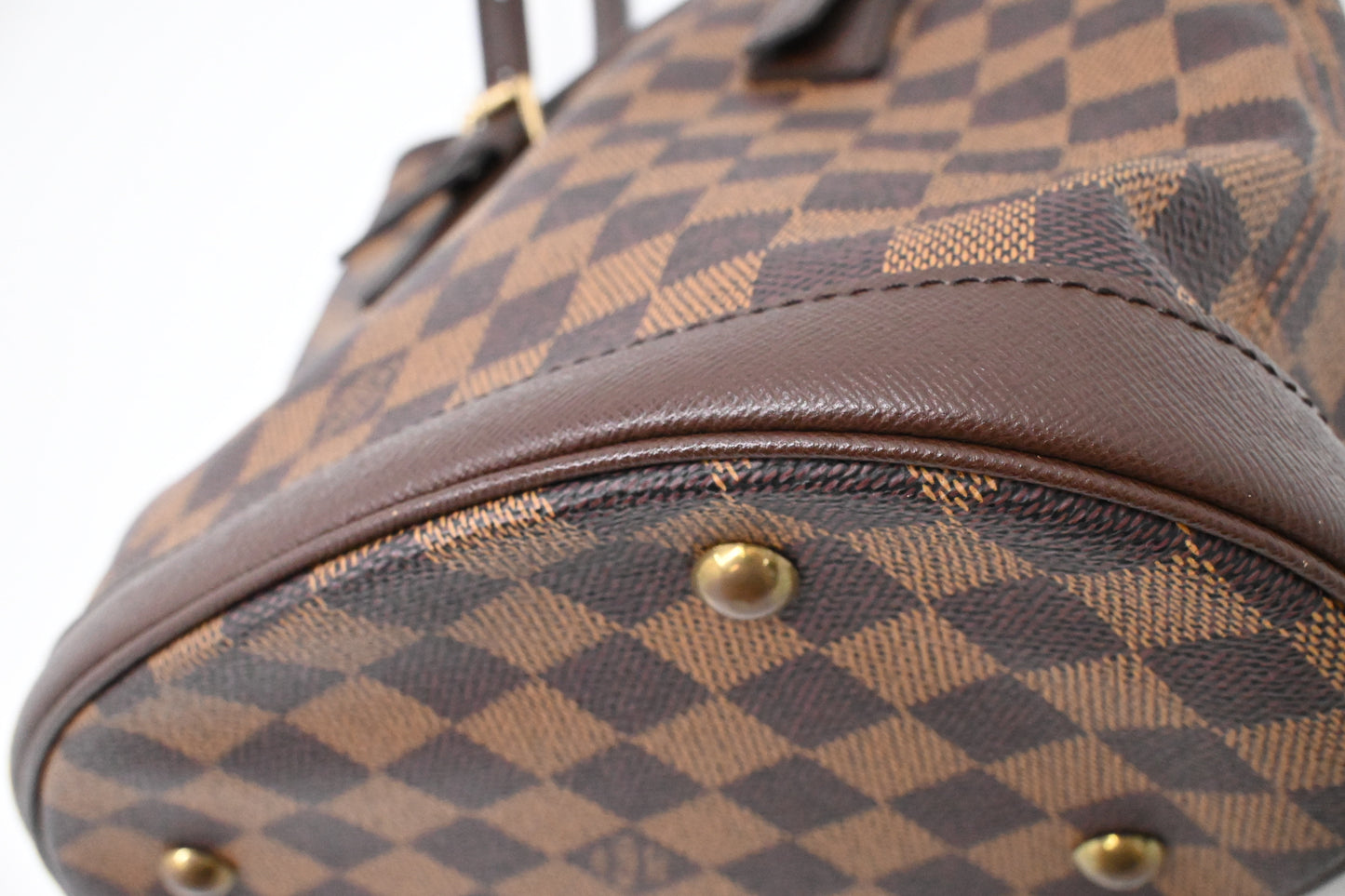 Louis Vuitton Marais Bucket in Damier Ebene Canvas