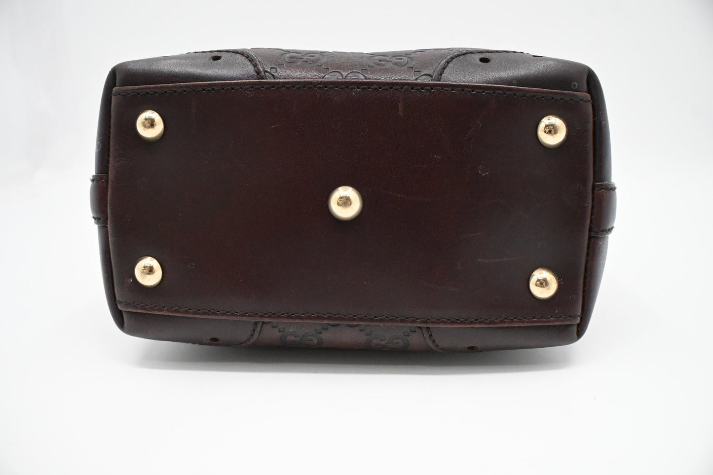 Gucci Hand Tote in Plum Guccissima Leather