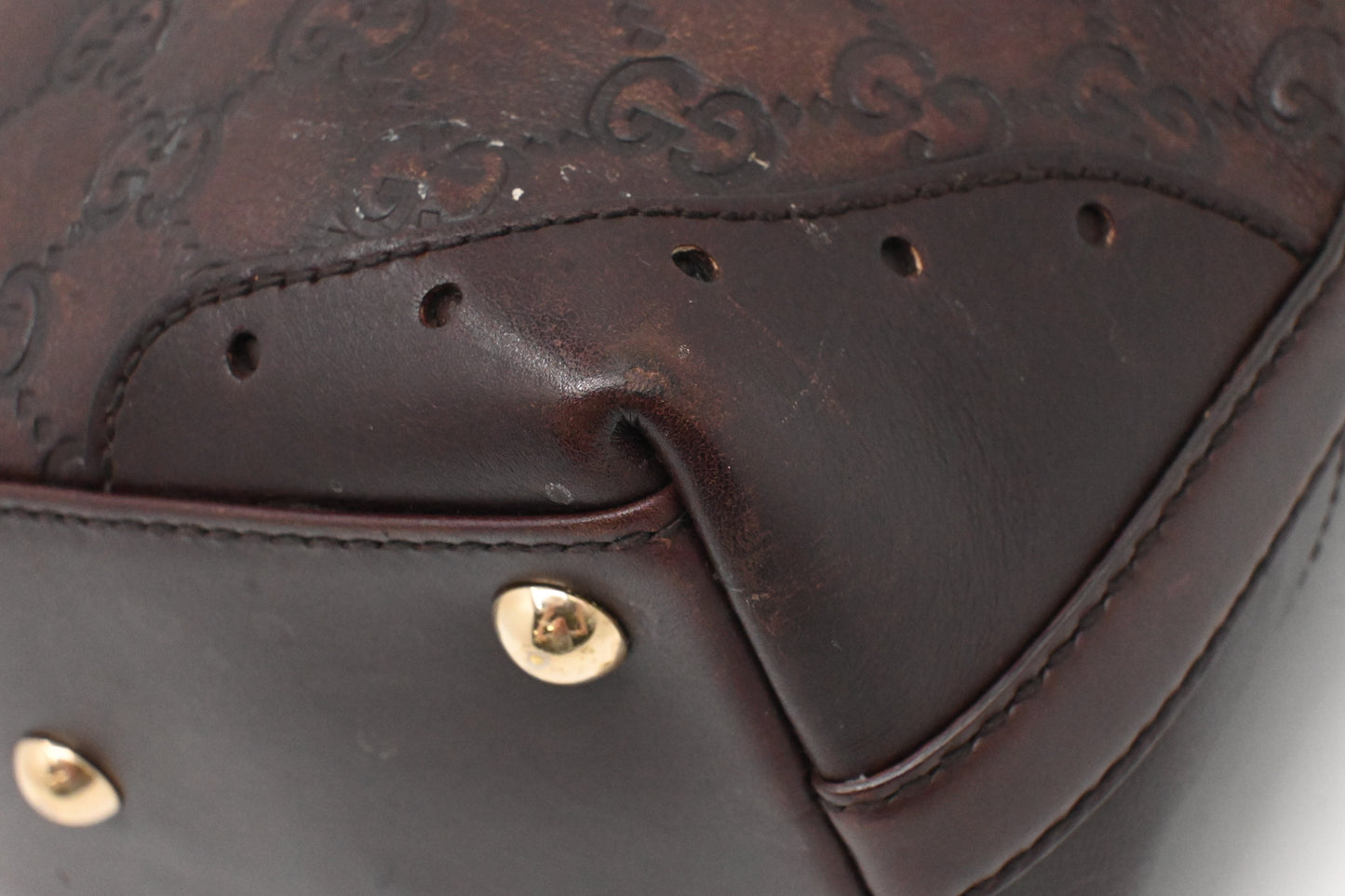 Gucci Hand Tote in Plum Guccissima Leather
