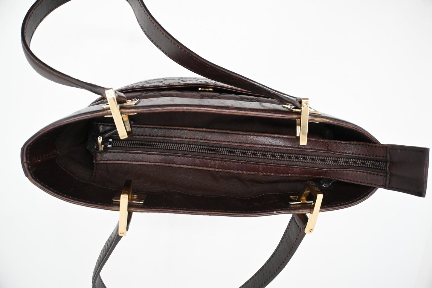 Gucci Hand Tote in Plum Guccissima Leather