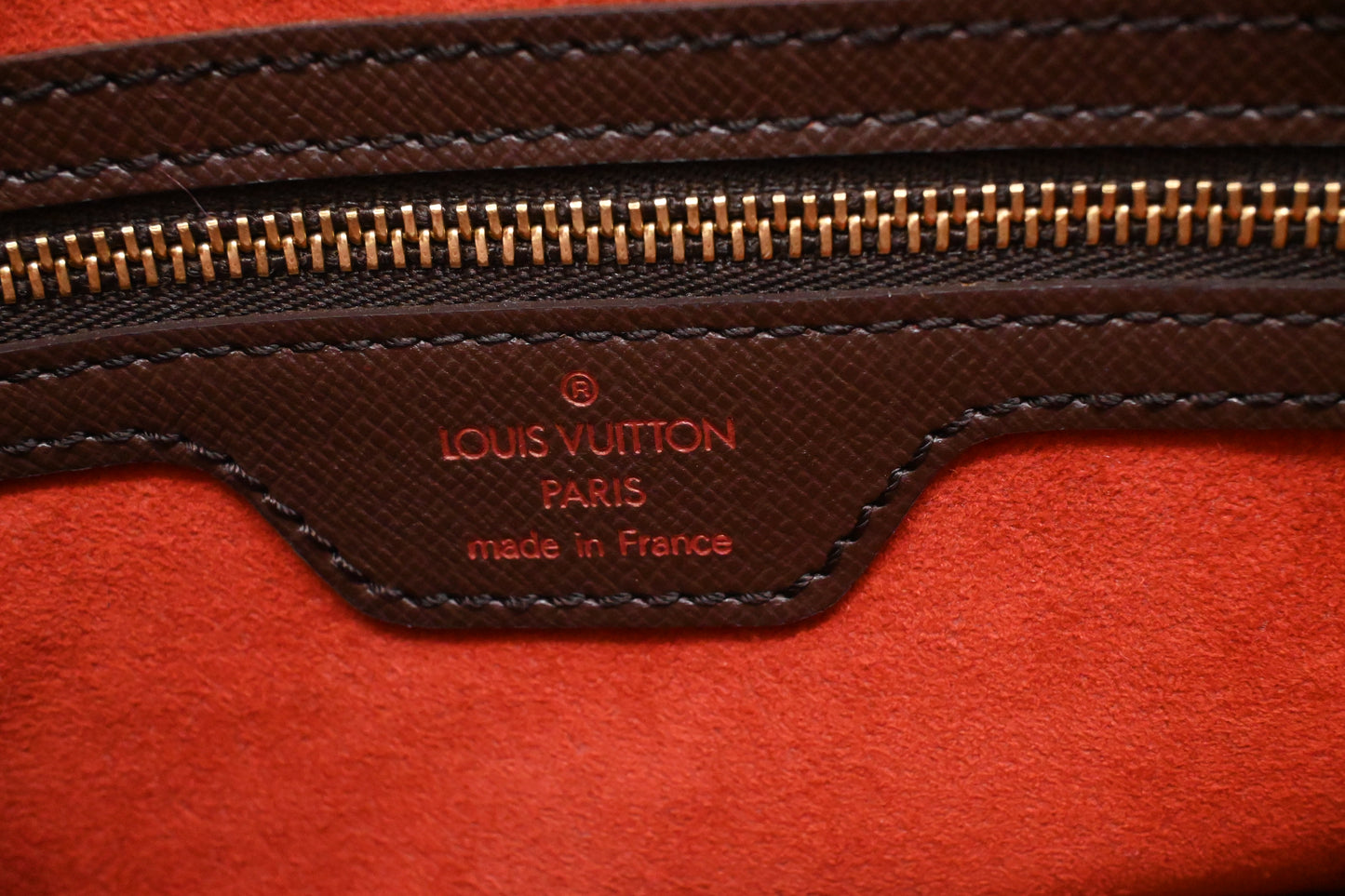 Louis Vuitton Marais Bucket in Damier Ebene Canvas