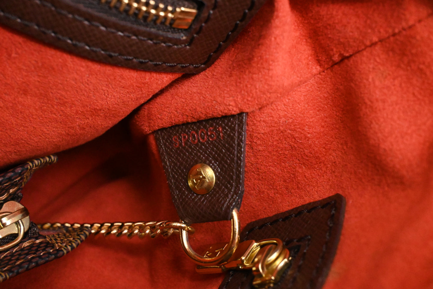 Louis Vuitton Marais Bucket in Damier Ebene Canvas