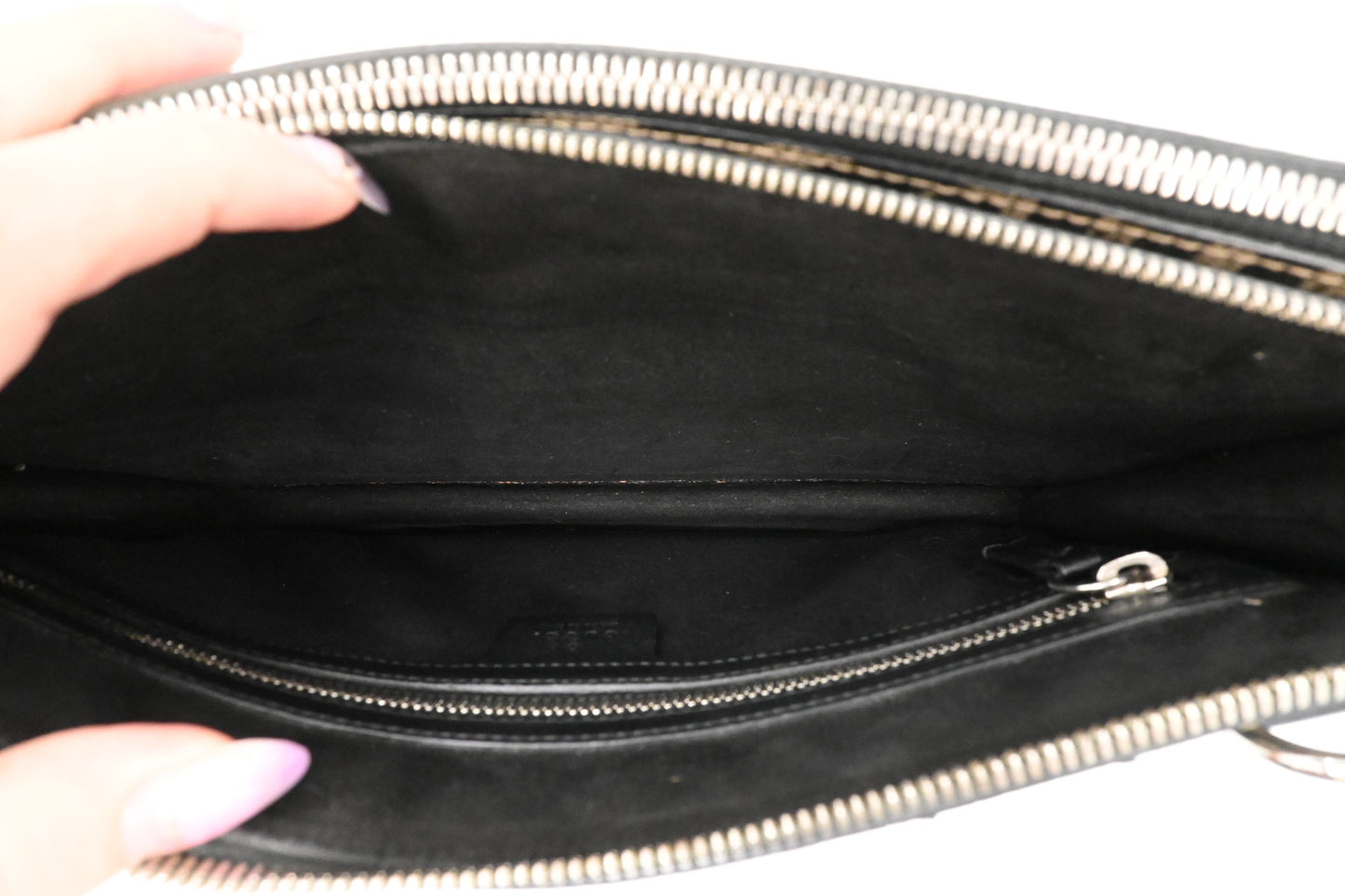 Gucci Bee Clutch in GG Supreme Canvas