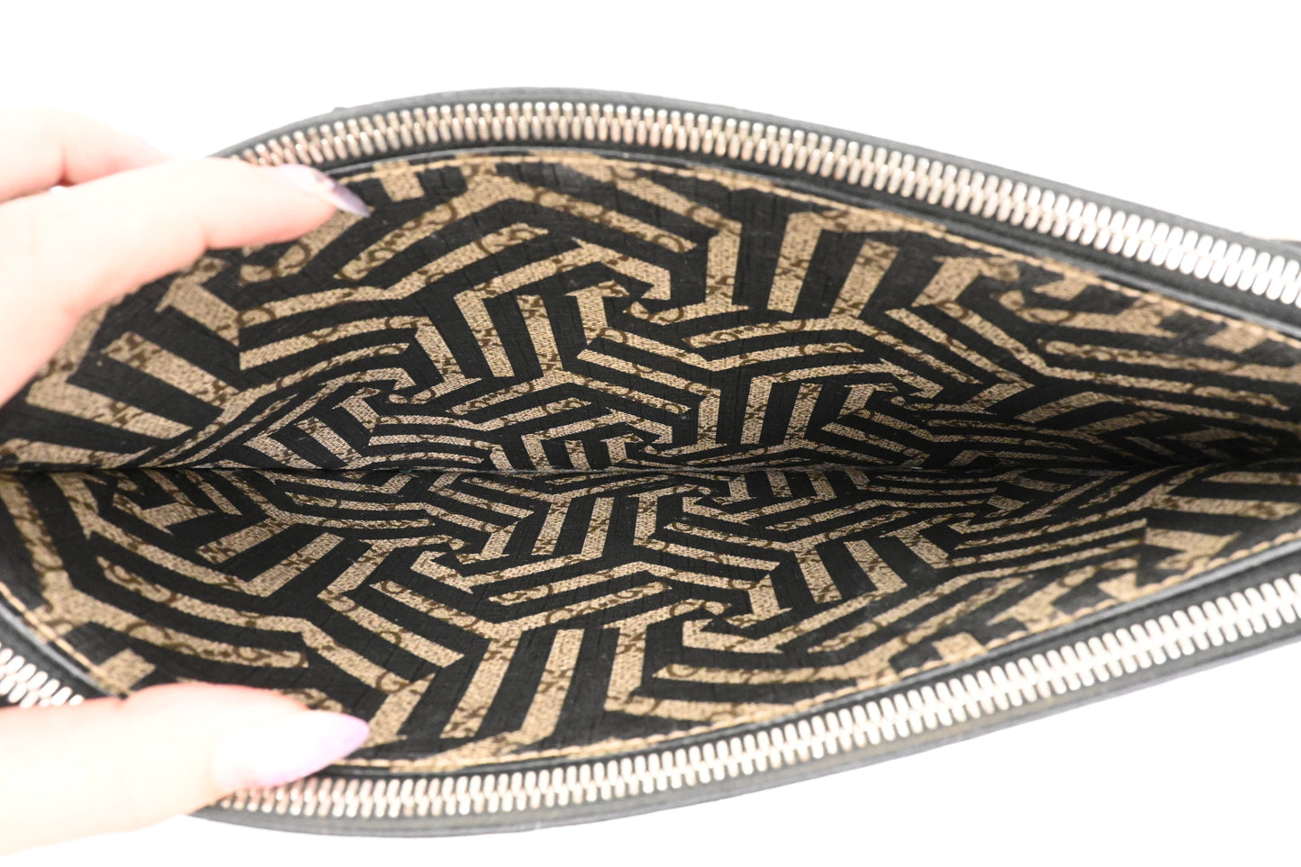Gucci Bee Clutch in GG Supreme Canvas
