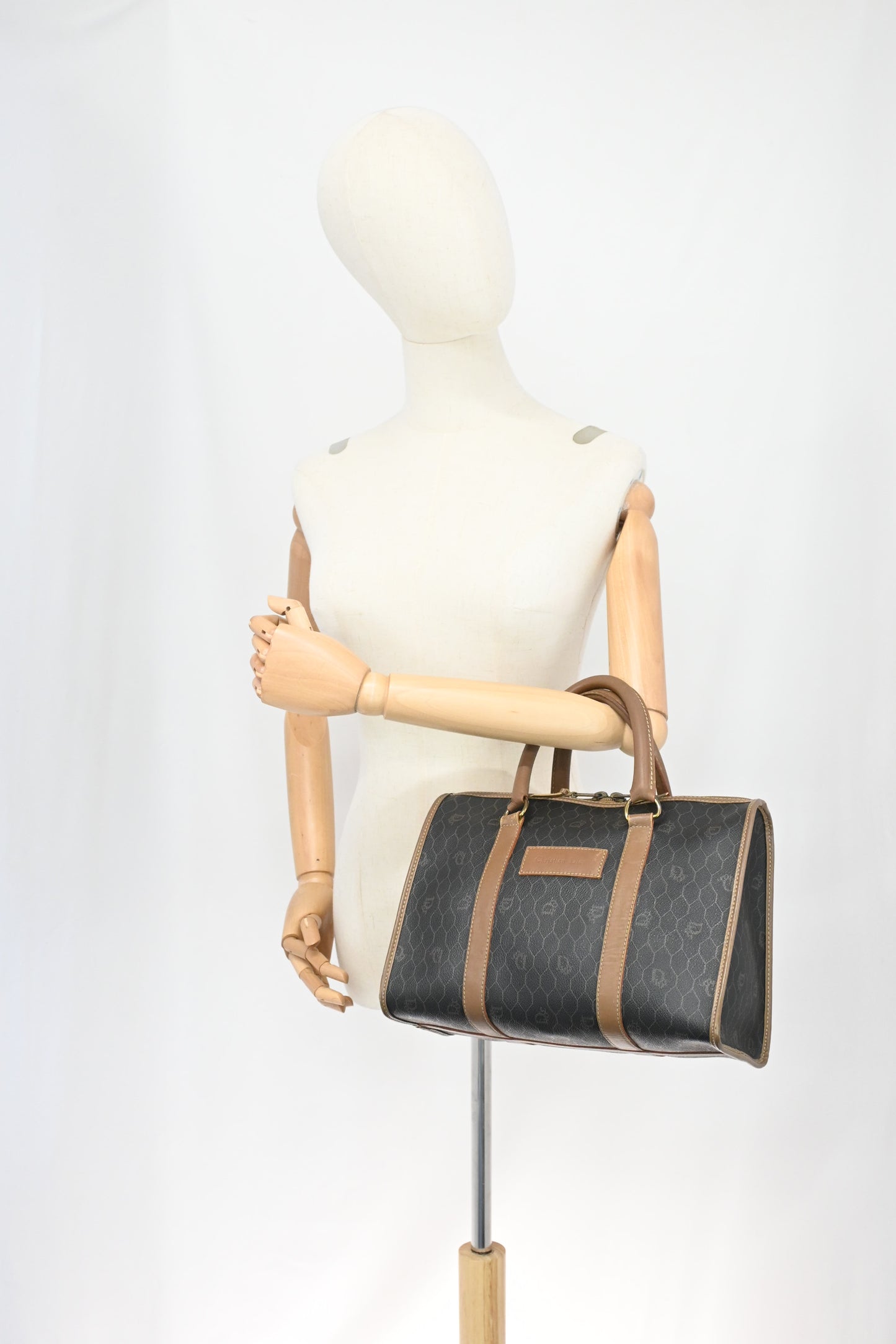 Dior Boston Bag in Honeycomb Canvas