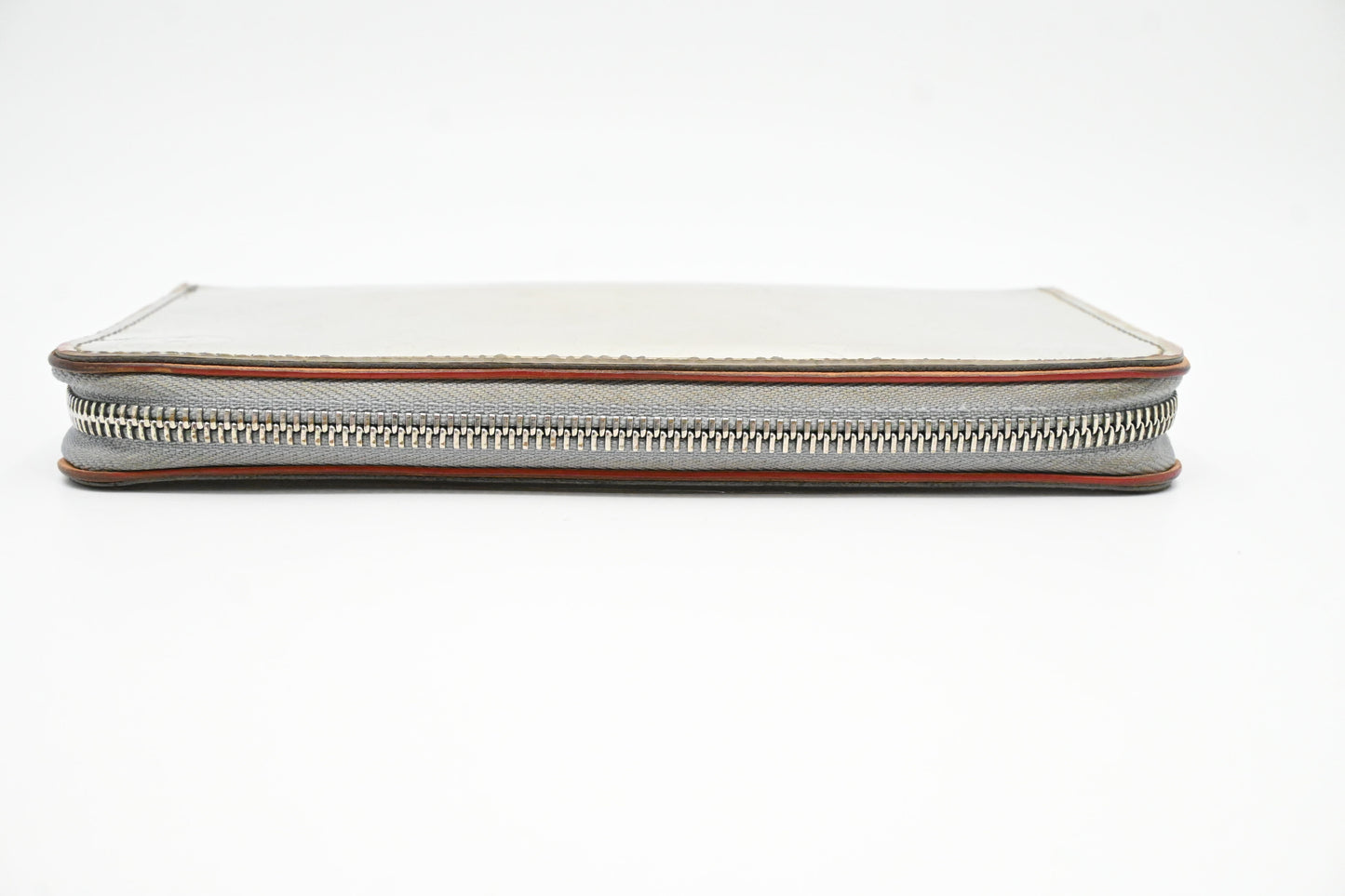 Louis Vuitton Vertical Zippy Wallet in Silver Mirror Canvas