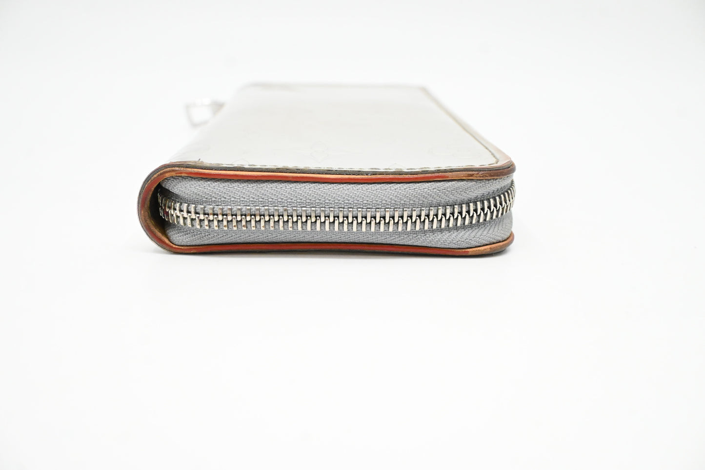 Louis Vuitton Vertical Zippy Wallet in Silver Mirror Canvas