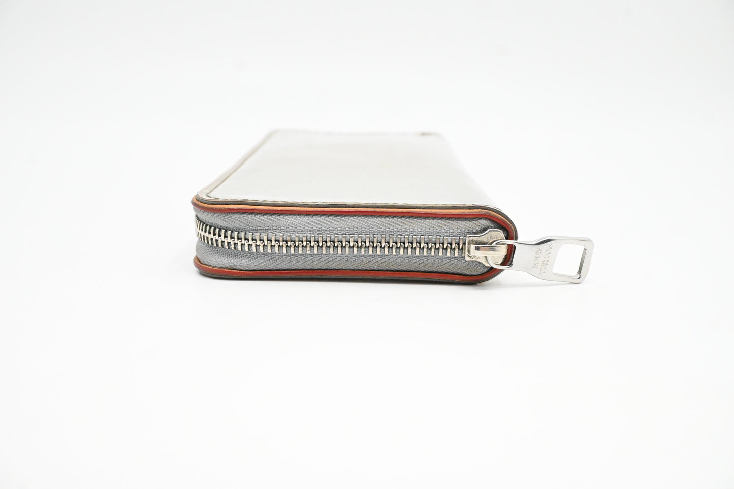 Louis Vuitton Vertical Zippy Wallet in Silver Mirror Canvas