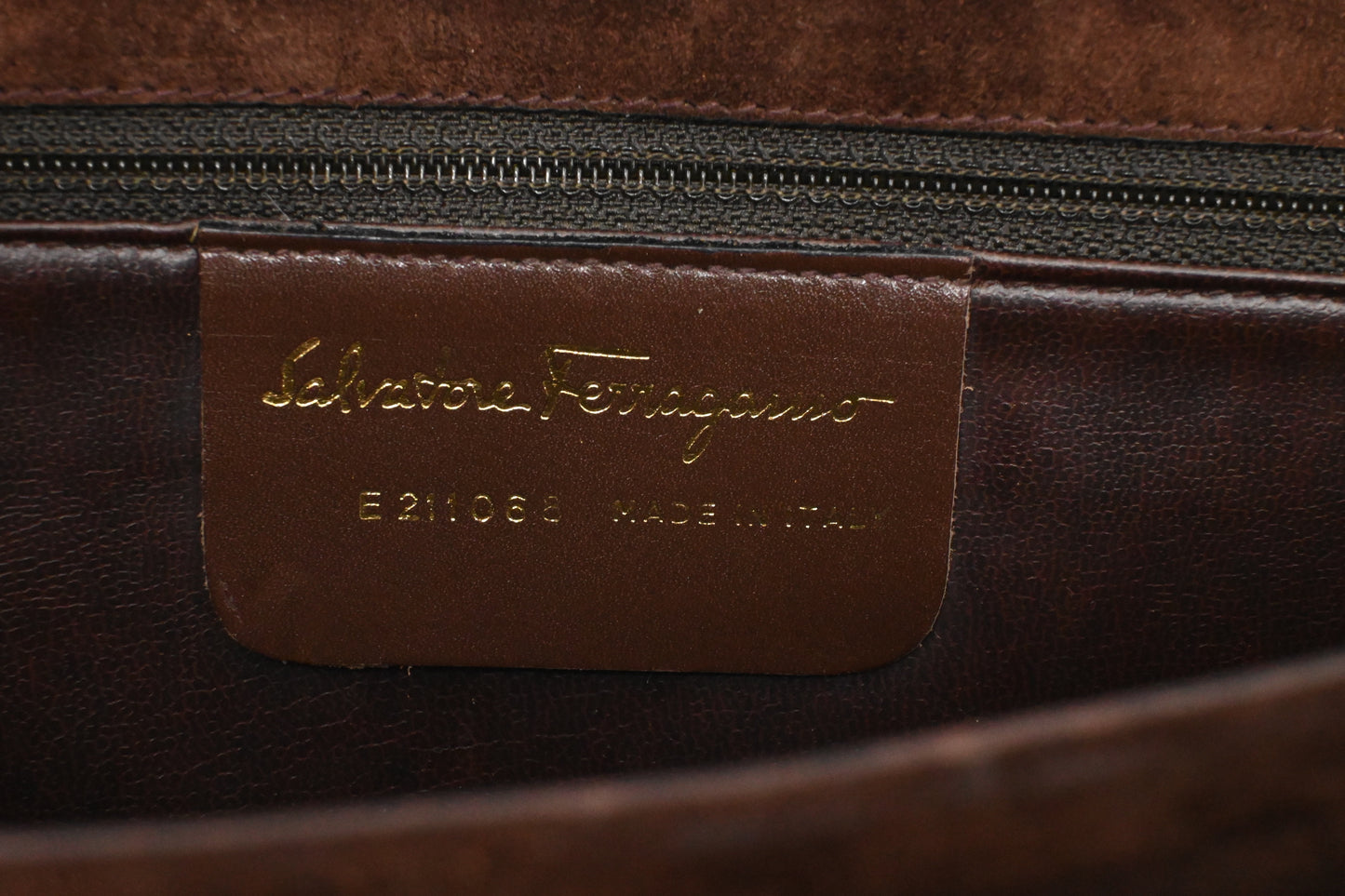 Ferragamo Crossbody Bag in Brown Leather