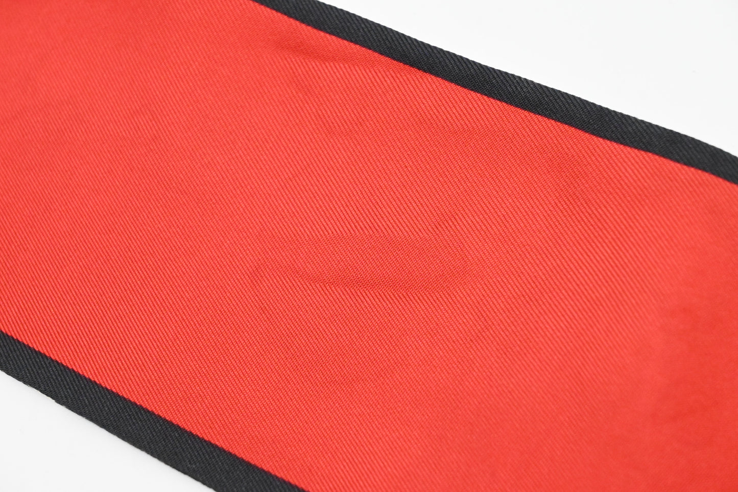 Louis Vuitton 'Trunks' Bandeau in Black, Beige, & Red Silk