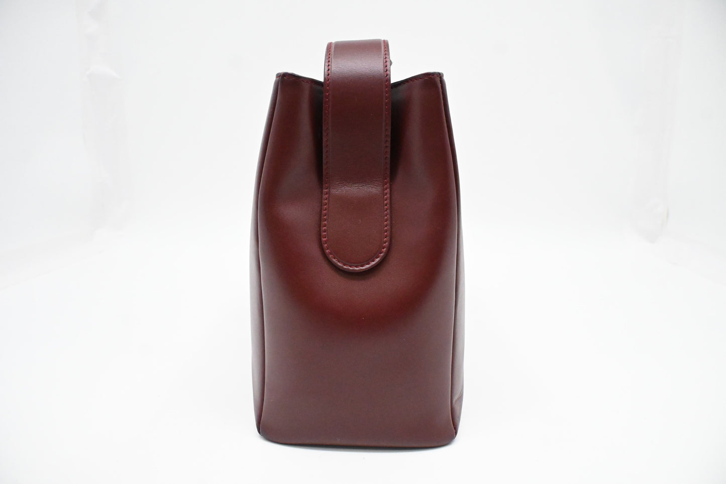 Cartier Shoulder Bag in Red Burgundy Leather