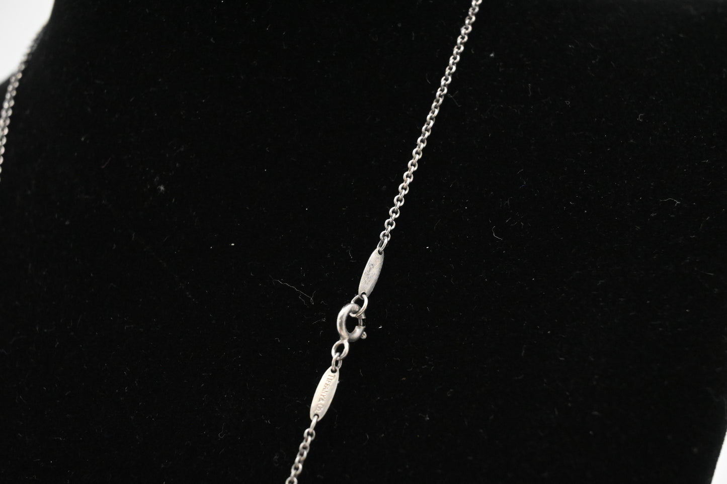 Tiffany & Co. Stencil Heart Necklace in Sterling Silver