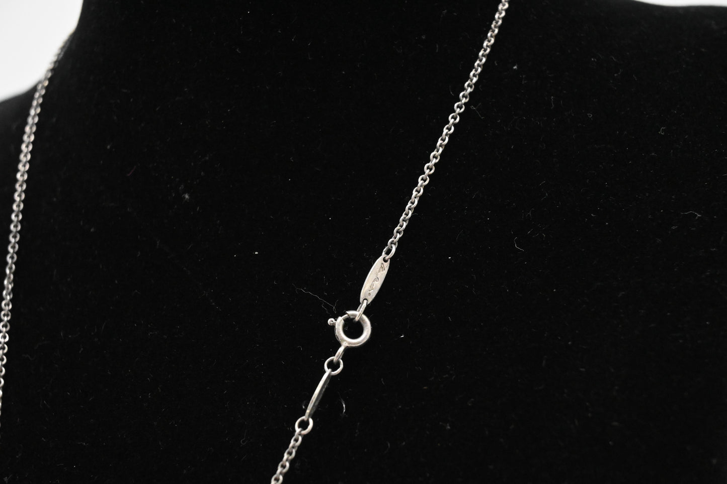 Tiffany & Co. Stencil Heart Necklace in Sterling Silver