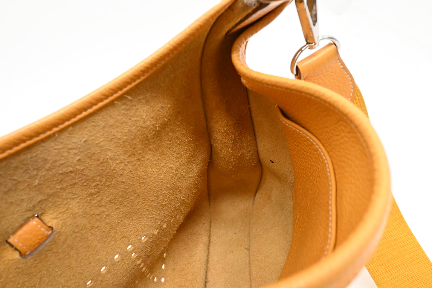 Hermes Evelyne PM in Yellow Leather